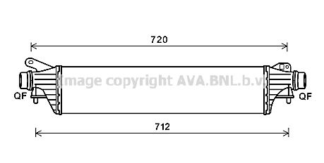 AVA QUALITY COOLING Välijäähdytin OL4661